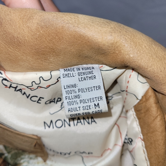 Marlboro Brown Leather Bomber Jacket Size Medium - Picture 3 of 8